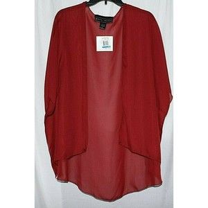 Polly & Esther Women's Juniors Bikini swimwear swimsuit cover up Size M Burgundy